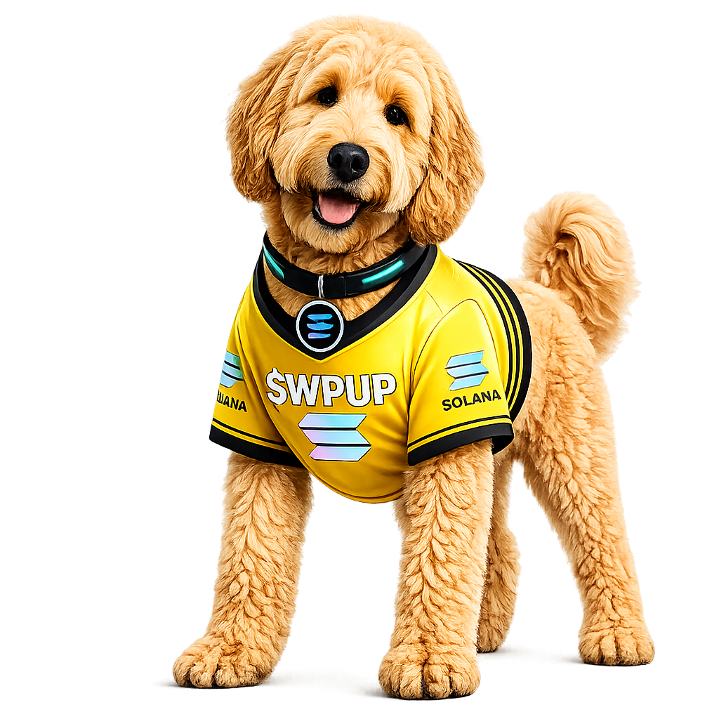 World Pup mascot dog in yellow jersey